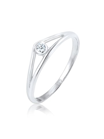 Elli DIAMONDS  Ring 925 Sterling Silber Geo, Verlobungsring in Silber