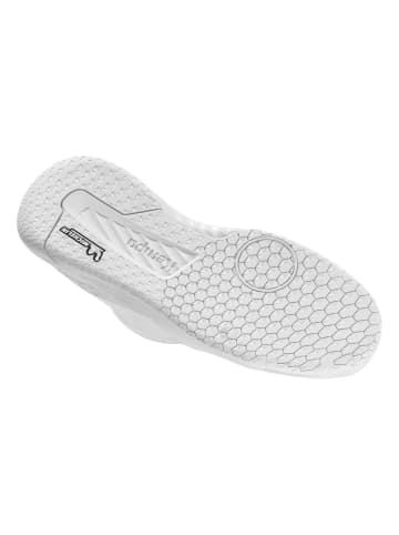 Kempa Hallen-Sport-Schuhe Kourtfly Kids in weiß/cyan/lila