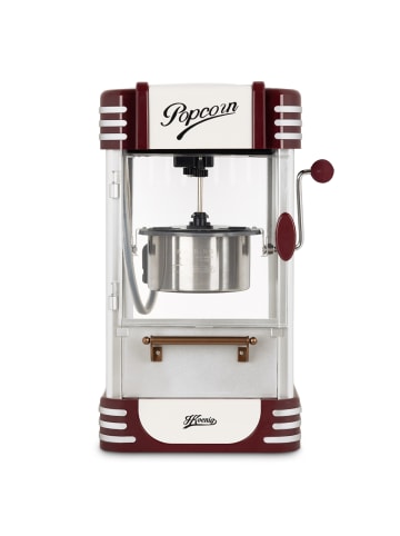 HKoenig Popcorn Machine POP330 Weiss und Rot