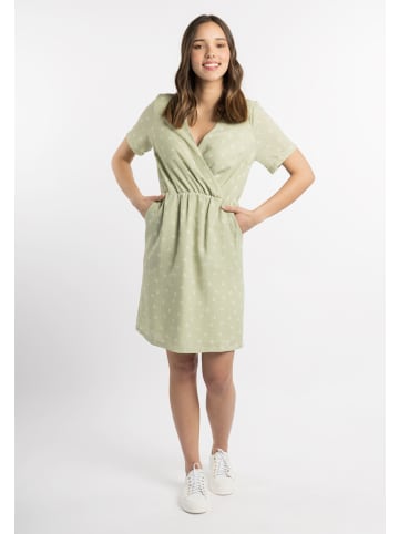 myMo Damen Kleid Mit Blütenprint in Hellgrün