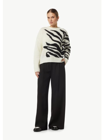 comma Strickpullover langarm in Weiß