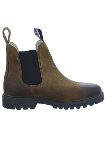 Blue Heeler Chelseaboots Fraser raw in braun