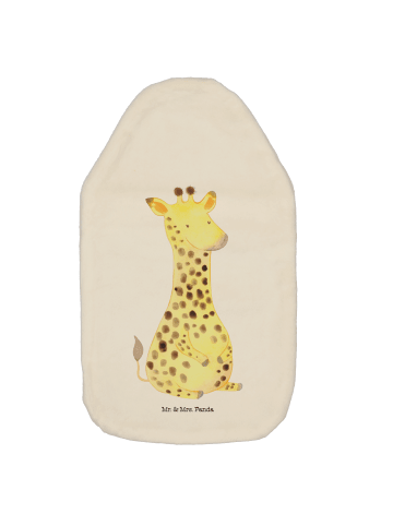 Mr. & Mrs. Panda Wärmflasche Giraffe Zufrieden ohne Spruch in Weiß