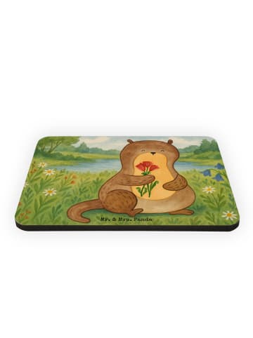 Mr. & Mrs. Panda Fridge Magnet Otter Blumenstrauß Design ohne Sp... in Weiß