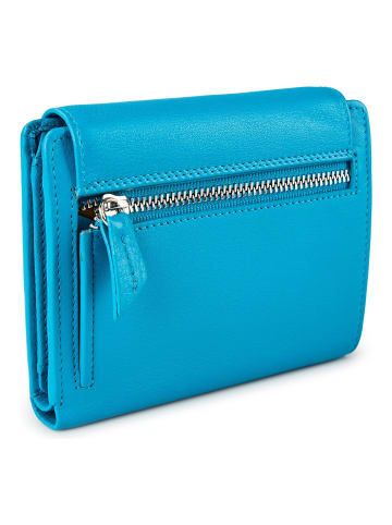 Braun Büffel Joy Geldbörse RFID Schutz Leder 12 cm in indigo blue