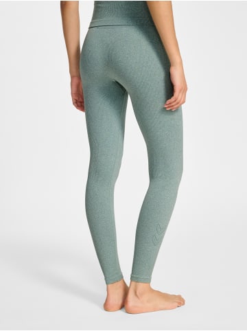 Hummel Leggings Hmlyoga Multisport Damen in CHINOIS GREEN MELANGE