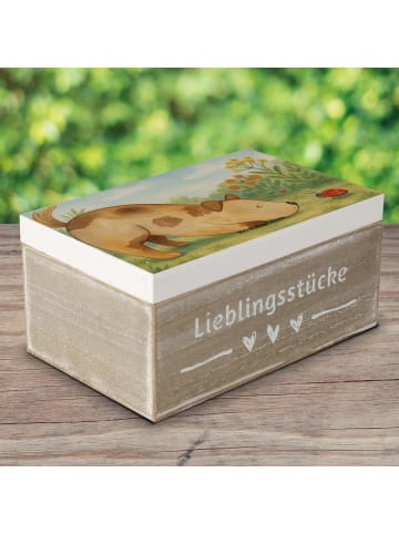 Mr. & Mrs. Panda Box Hund Marienkäfer Design ohne Spruch in Weiß