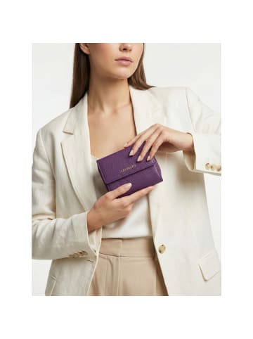 Lazarotti Bologna Leather Zip-Around Geldbörse Leder 12 cm in purple