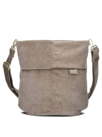 Zwei Mademoiselle M90 - Umhängetasche 28 cm (cord-polar) in cord-mocca