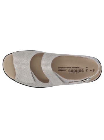 Solidus Komfort Sandalen für Damen in silber
