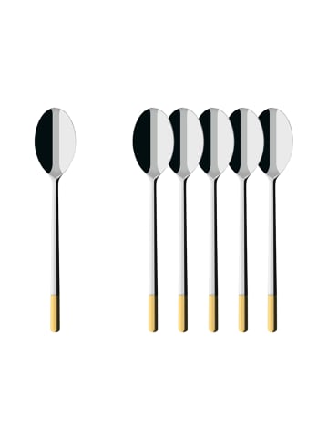 Villeroy & Boch 6er Set Tafellöffel Ella teilvergoldet 211 mm silber-gold in silber-gold