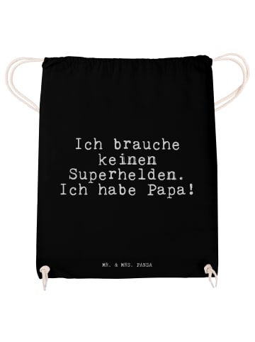 Mr. & Mrs. Panda wander rucksack Ich brauche keinen Superhelden.... in Schwarz