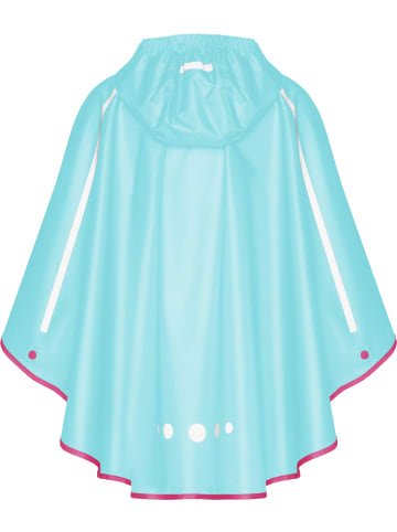 Playshoes Kinder Regenjacke "Regenponcho faltbar" in Türkis