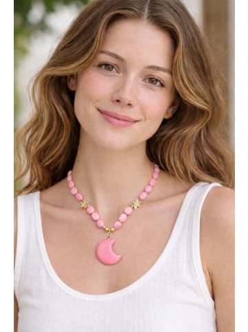 collezione alessandro Kurze Kette " Bologna " in pink