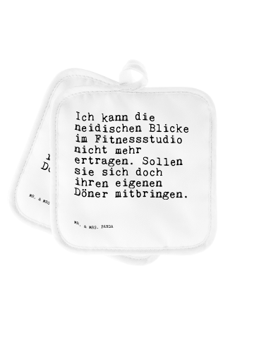 Mr. & Mrs. Panda kochhandschuhe Ich kann die neidischen... mit S... in Weiß