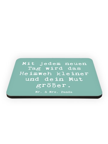 Mr. & Mrs. Panda Magnet Spruch Heimweh überwinden Mut mit Spruch in Meeresbrise