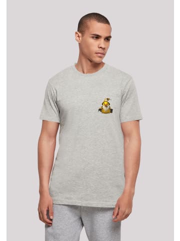 F4NT4STIC T-Shirt Rubber Duck Wizard TEE UNISEX in grau meliert