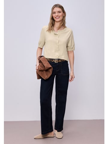 Street One LTD_QR_short sleeve cardigan in Beige Melange