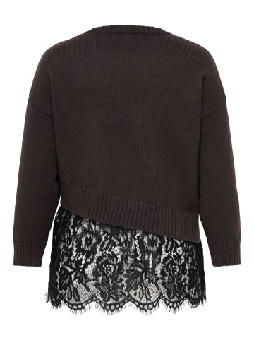 ONLY Carmakoma Strickpullover in Coffee Bean 1