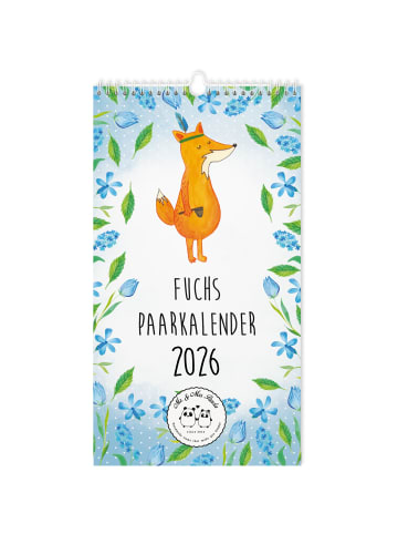 Mr. & Mrs. Panda Kalender 2026 Fuchs Collection mit Spruch in Weiß