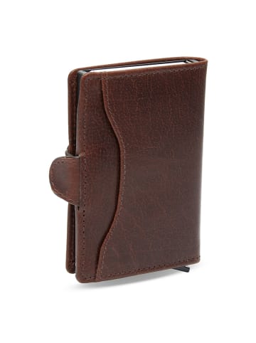The Chesterfield Brand Albury Kreditkartenetui RFID Schutz Leder 7 cm brown