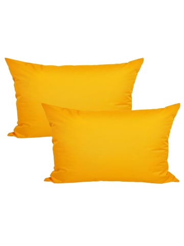 JACK 2er Set Outdoor Kissenhülle 30x50cm Uni in Gelb