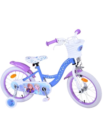 Volare Kinderfahrrad Disney Frozen 2 für Mädchen 16 Zoll Kinderrad Blau/Lila 4 Jahre