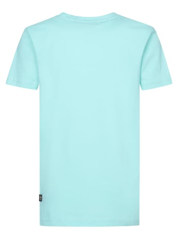 Petrol Industries T-Shirt mit Logo Gran Turismo Pit Stop in Blau