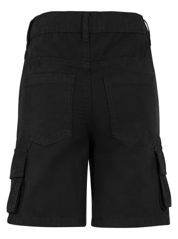 Urban Classics Urban Classics Boys Knee Pleat Cargo Shorts in black