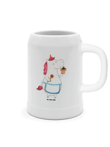 Mr. & Mrs. Panda Krug Einhorn Küche ohne Spruch in Weiß