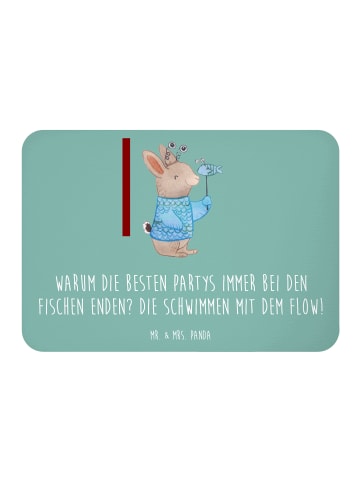 Mr. & Mrs. Panda Küchenmagnet Fische Flow Spaß mit Spruch in Meeresbrise