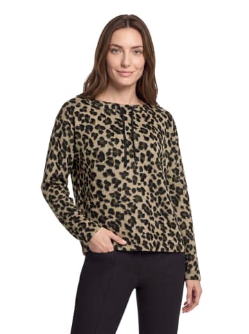 Betty Barclay Sweatshirt mit Kordelzug in Brown/Black