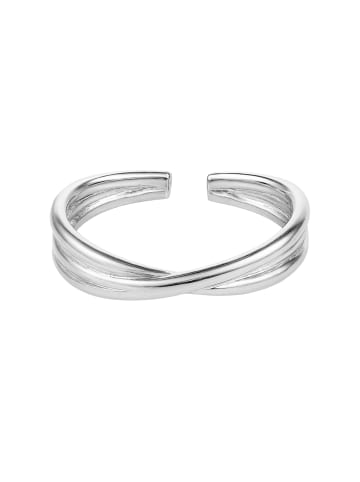 Steel_Art Fingerring Damen Freydis silberfarben poliert in silberfarben poliert
