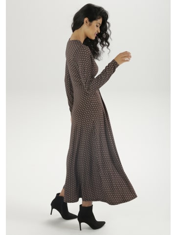 Aniston SELECTED Maxikleid in schwarz-rot-grün-weiß