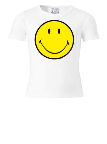 Logoshirt T-Shirt Smiley in altweiss