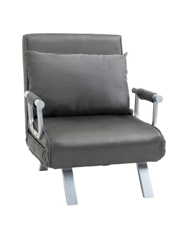HOMCOM Schlafsofa-65B x 69T x 80H cm-Grau