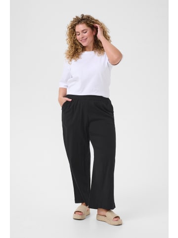 KAFFE curve Casual Hose KCpaula Loose fit in Black Deep
