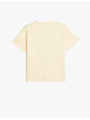 KOTON T-shirt in Ekru