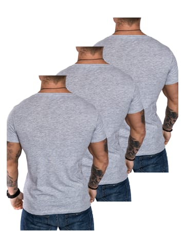 Amaci&Sons 3er-Pack T-Shirts 3. LANCASTER in (3x Grau)