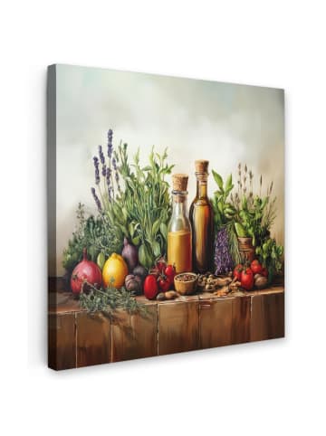 MuchoWow Leinwand bilder Kräutertisch (BxH)