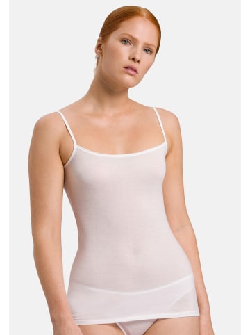 Hanro Spaghetti Top Ultralight in Weiß / beige