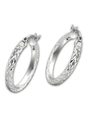 SilberDream Ohrringe Silber 925 Sterling Silber Diamant-Cut Creolen