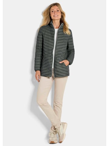 GOLDNER Kurzgröße:  Herbstjacke mit Daunen, Stehkragen in khaki