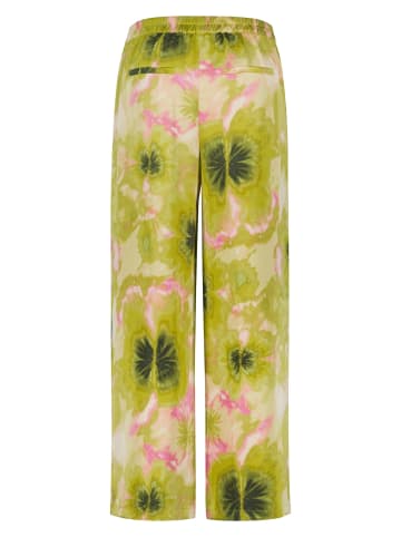 Zero  Satinhose mit Print in GreenGreen