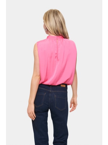 SAINT TROPEZ Ärmellose Bluse AileenSZ Gerade Passform in Fandango Pink