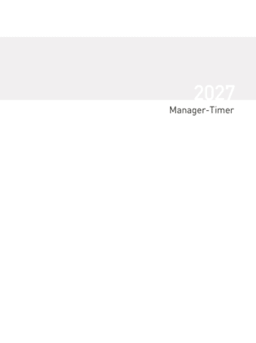 Korsch Kalender - Buchkalender Manager-Timer Einlage 2027