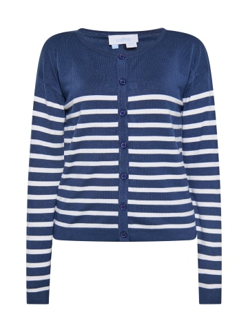 usha BLUE LABEL Damen Cardigan in MARINE WEISS