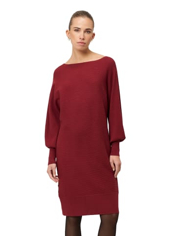 Zero  Strickkleid strukturiert  U-Boot Ausschnitt in Cabernet