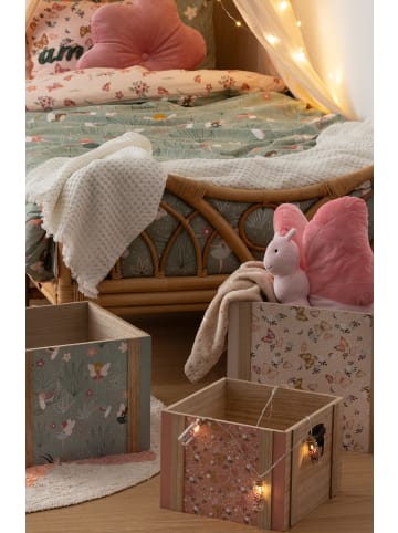 Atmosphera Créateur d'intérieur Blumenkissen AMELIA in Rosa, Ø 38 x (H) 8 cm