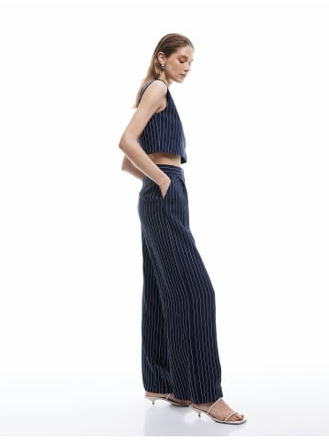 KOTON HOSEN in Marineblau Gestreift
